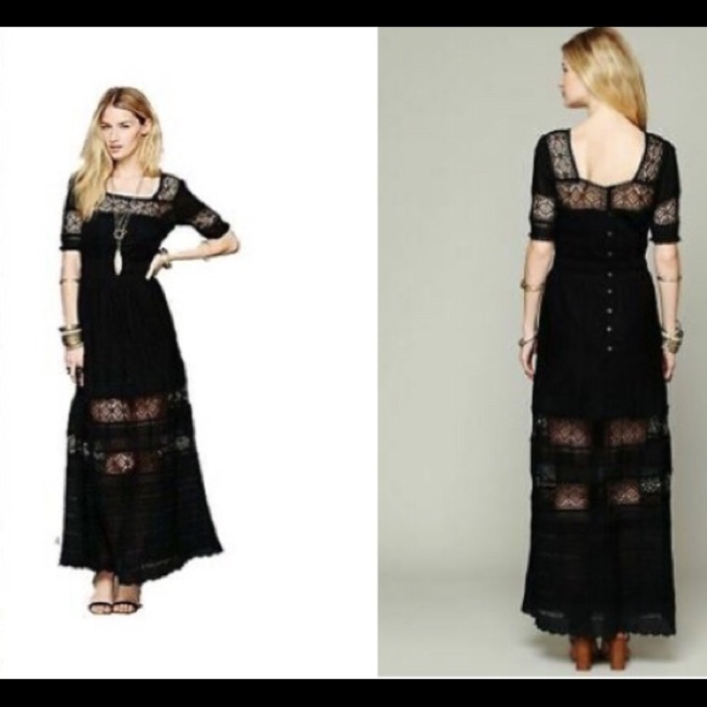 NWT Free People Mix In The Crochet Dress